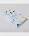 Пелёнка "Крошка Я" Dino 73*120 голубого цвета