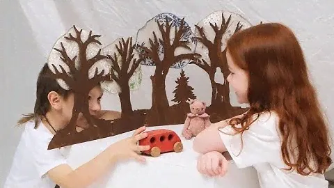 Сказочная лесная ширма для кукольного спектакля и игры на столе. «Сказочный лес»