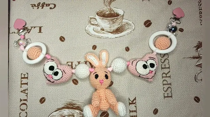 МК Растяжка на коляску из игрушек амигуруми.