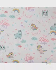 Набор пеленок Крошка Я 2 Little star 73*120 см - 2 шт, 100% хлопок белого цвета