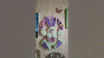 Мягкая игрушка подвеска!Заяц-гимнаст!