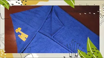 Использую лоскут махры. Шью полотенце с капюшоном.