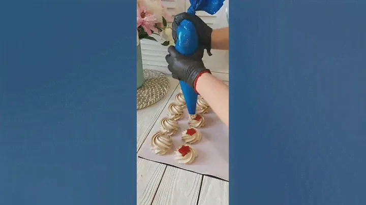 Зефир кофейный с Мармеладной начинкой🍓Рецепт от @astra.zefir