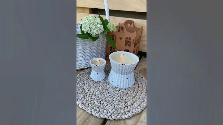 Как сделать красивые свечи 🙌 #diy #декор #garden #рукоделие #дача#сад#творчество #home#woodworking