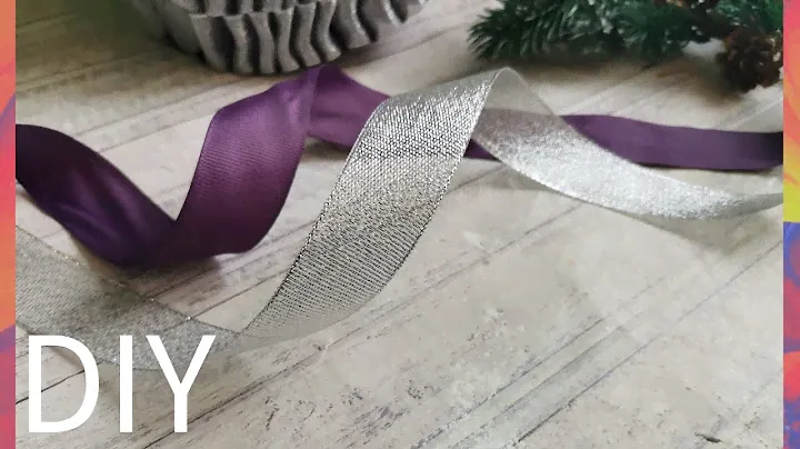 Готовимся К НОВОМУ ГОДУ! Классный венок на дверь из репсовой ленты 2,5/мк/diy/tutorial