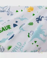 Пелёнка "Крошка Я" Dino 73*120 голубого цвета