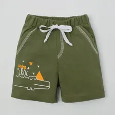 Шорты Крошка Я "Safari", зелёный, р. 22, рост 62-68 см ,